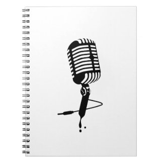 Cuaderno micrófono clásico