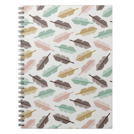 Cuaderno Mid-Century Modern Retro Feathers