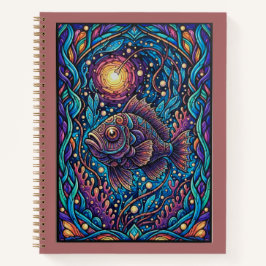 Cuaderno Midnight Abyss Anglerfish Deep Sea Journal