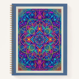 Cuaderno Midnight Bloom Mandala Zentangle Sacred Geometry