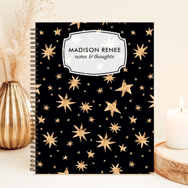 Cuaderno Midnight Blue Starry Sky (Subido por el creador)