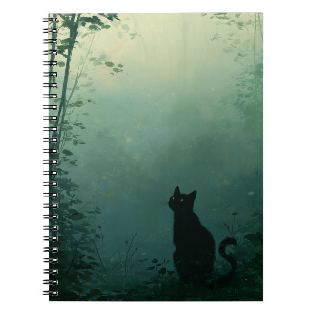 Cuaderno Midnight Familiar – Fantasy Art with Cat (Frente)