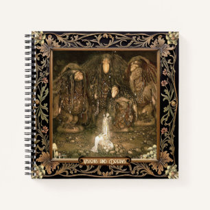 Cuaderno Midnight Garden Black Mycology John Bauer Square