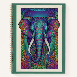 Cuaderno Midnight Lotus Elephant Spirit Zentangle Journal