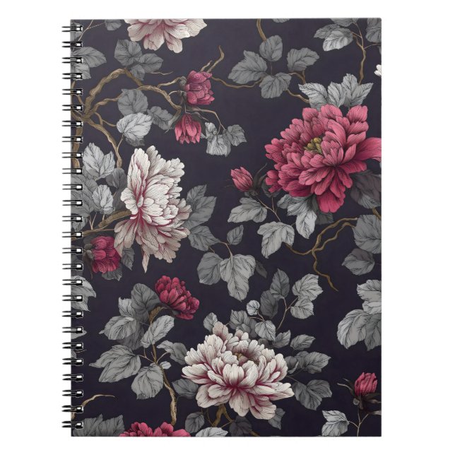 Cuaderno Midnight Peony Botanica (Frente)