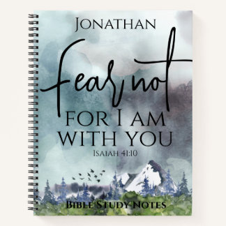 Cuaderno Miedo No Biblia Verso Naturaleza Acuática Para Él