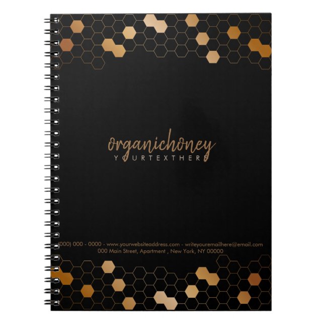 Cuaderno Miel de abeja en panal de Apiario Black Farm Orgán (Frente)