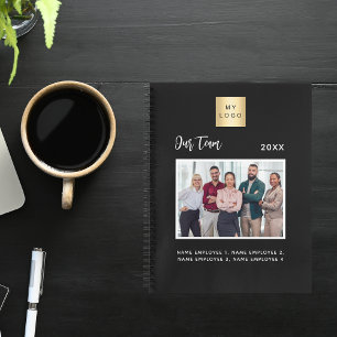 Cuaderno Miembros del equipo de foto de negocios nombre neg
