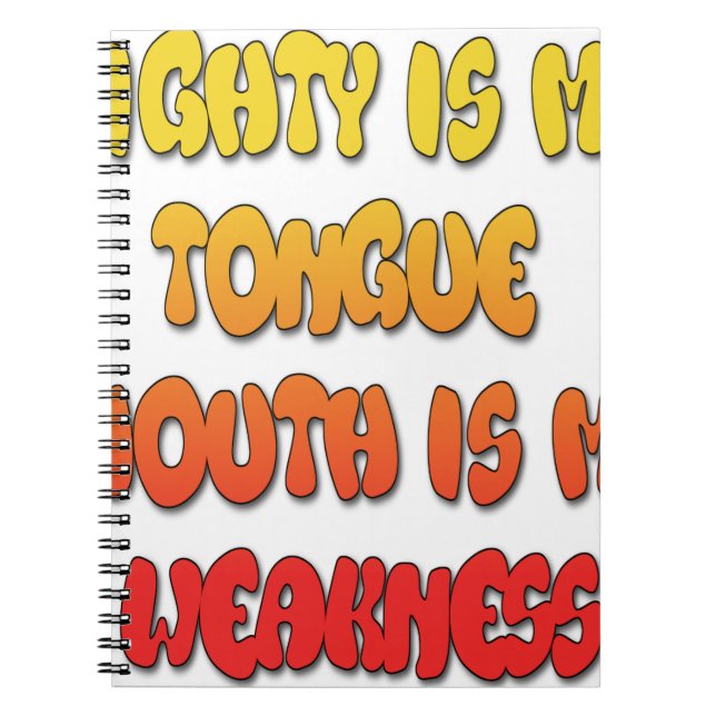 Cuaderno Mighty Tongue Weak Mouth pic (Frente)