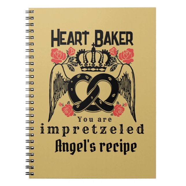 Cuaderno Mikitiez pretzel panadero reina rey (Frente)