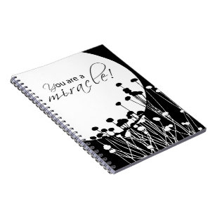 Cuaderno Milagro de recuperación, negro y blanco