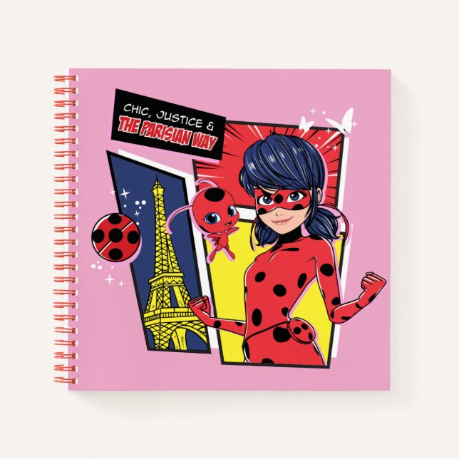 Cuaderno Milagroso Comic Ladybug Parisian Way (Anverso)