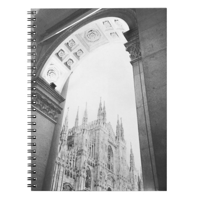Cuaderno Milán Italia, Galleria Vista del Duomo (Frente)