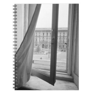 Cuaderno Milán Italia, vista desde la ventana de La Scala 