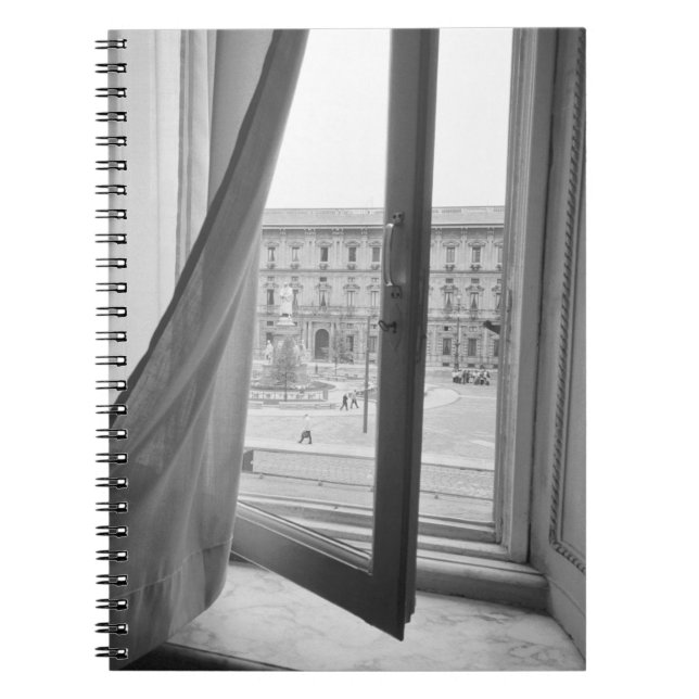 Cuaderno Milán Italia, vista desde la ventana de La Scala O (Frente)