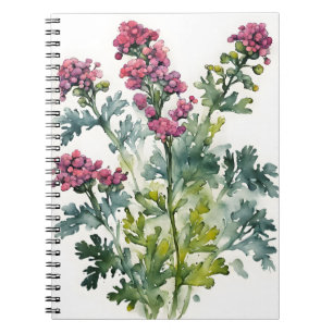 Cuaderno Milenrama - Flores de acuarela