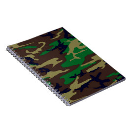 Cuaderno Military Woodland Camouflage Notebook Planner