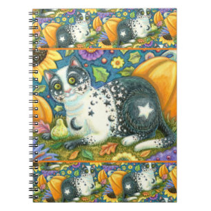 CUADERNO MILKYWAY, UN GATO MÍSTICO DE HALLOWEEN, LUNA Y EST