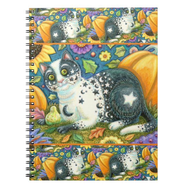 CUADERNO MILKYWAY, UN GATO MÍSTICO DE HALLOWEEN, LUNA Y EST (Frente)