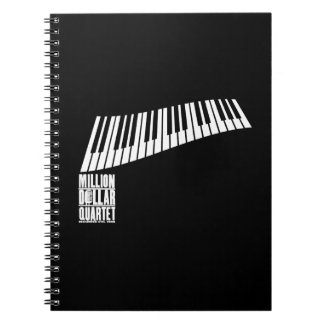 Cuaderno Millón de pianos del cuarteto del dólar - blanco