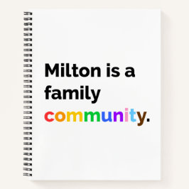 Cuaderno Milton es una comunidad familiar ORGULLOSA para po