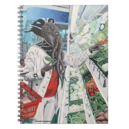Cuaderno Mind Flayer Grocery Shopping Fantasy Art Notebook
