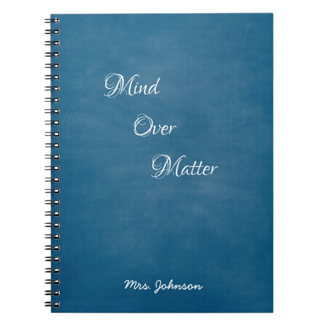 Cuaderno Mind Over Mate Blue (Frente)