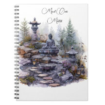 Mind Over Materia Buddha Spiral Photo Notebook