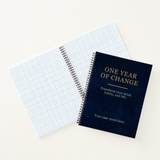 Cuaderno Mind Reset Notebook | One Year of Change | Minimal