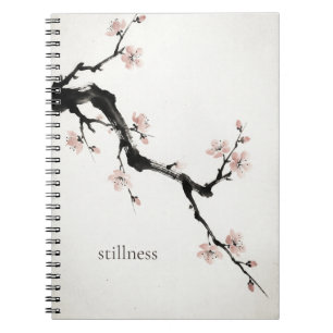 Cuaderno Mindful   Flor de Cerezo   Tinta Sumi-E