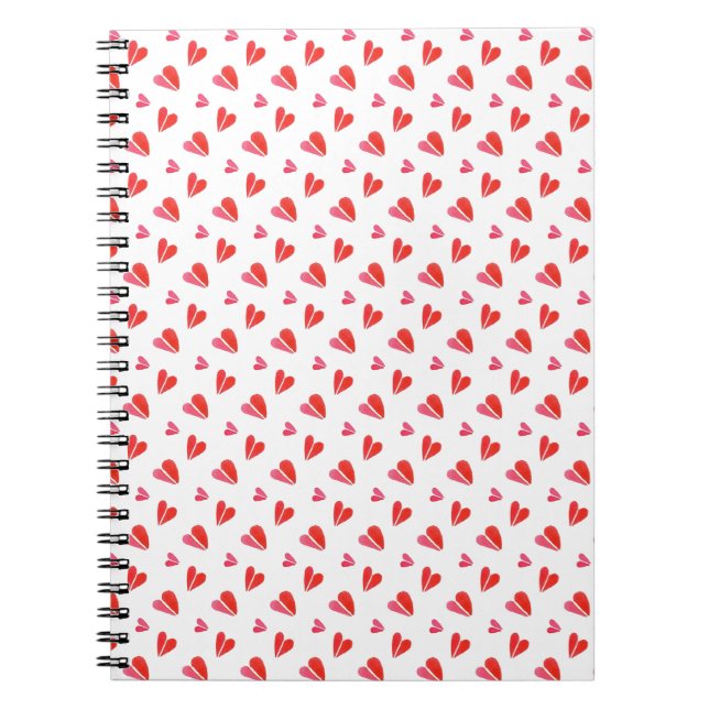Cuaderno MINI HEARTS 6.5x8.75 Bloc de notas espirales (Frente)