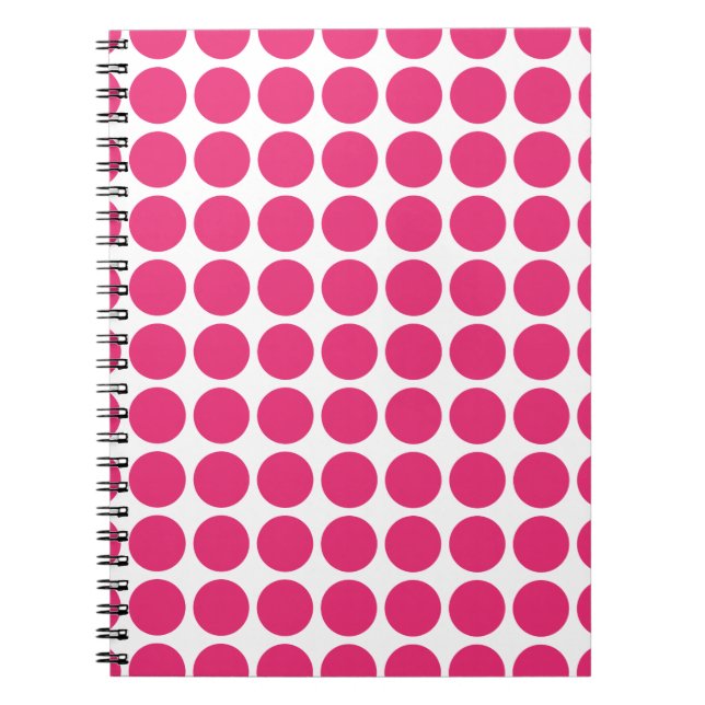 Cuaderno Mini portátil de puntos de polka (Frente)