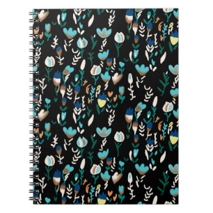 Cuaderno minifloralabstract sin soldadura, fondo, flor, de