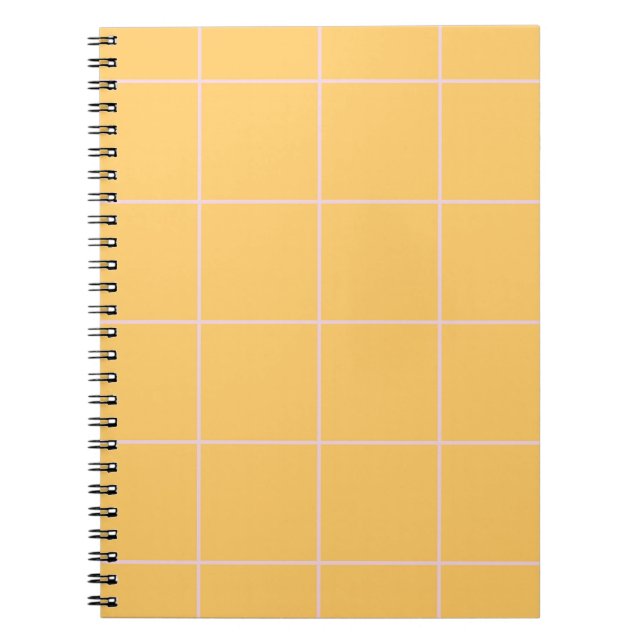 Cuaderno Minimal Color Grid Check Pattern (Frente)