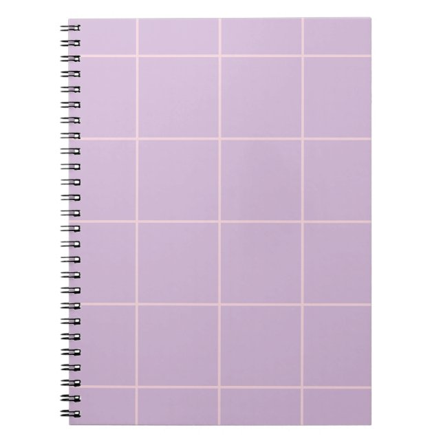 Cuaderno Minimal Color Grid Check Pattern (Frente)