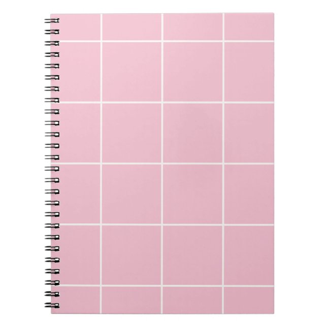 Cuaderno Minimal Color Grid Check Pattern (Frente)