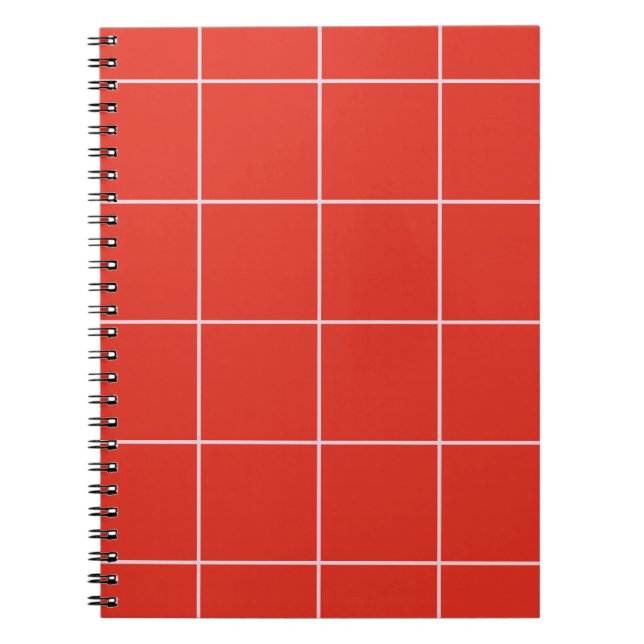 Cuaderno Minimal Color Grid Check Pattern (Frente)