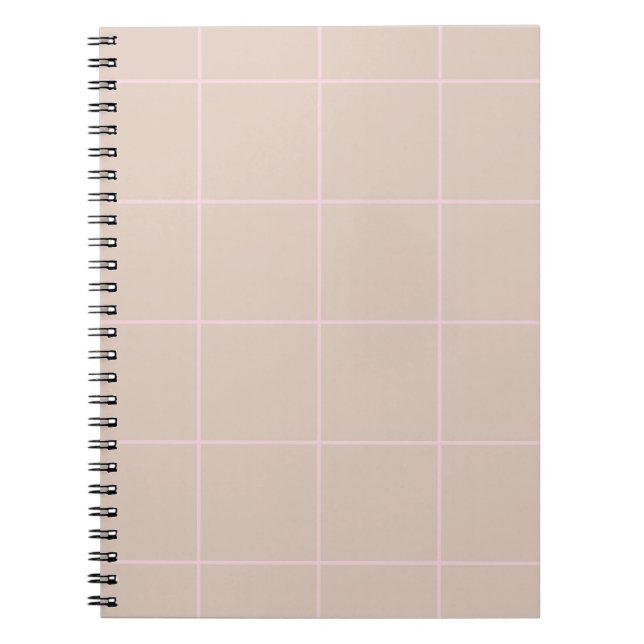 Cuaderno Minimal Color Grid Check Pattern (Frente)