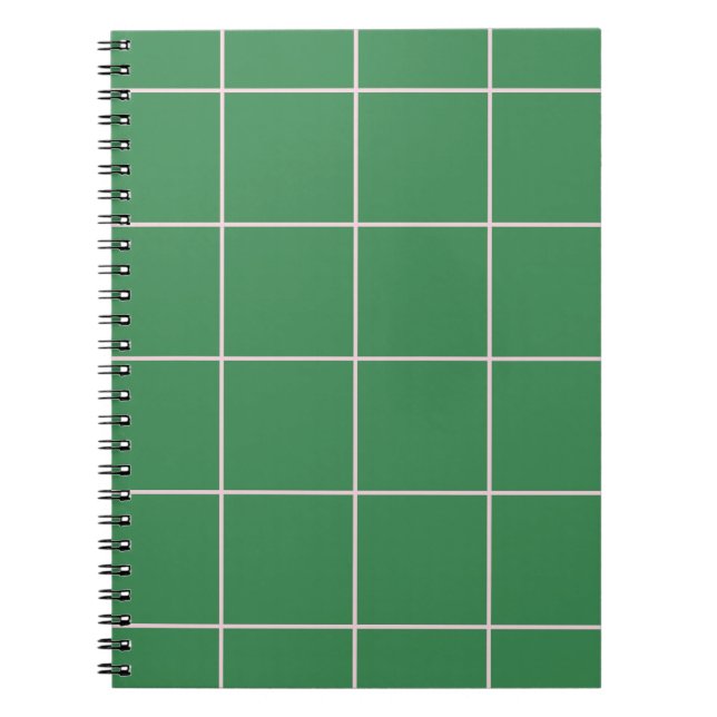 Cuaderno Minimal Color Grid Check Pattern (Frente)