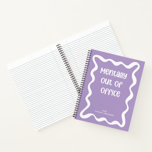 Cuaderno Minimal Funny Coworker Meetings Office Name Year (Interior)