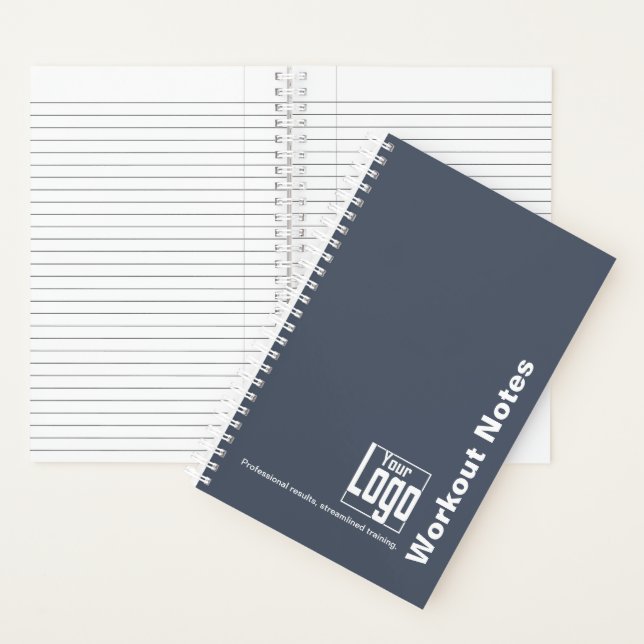 Cuaderno Minimal Grey White Logo Motto Fitness Workout (Interior)