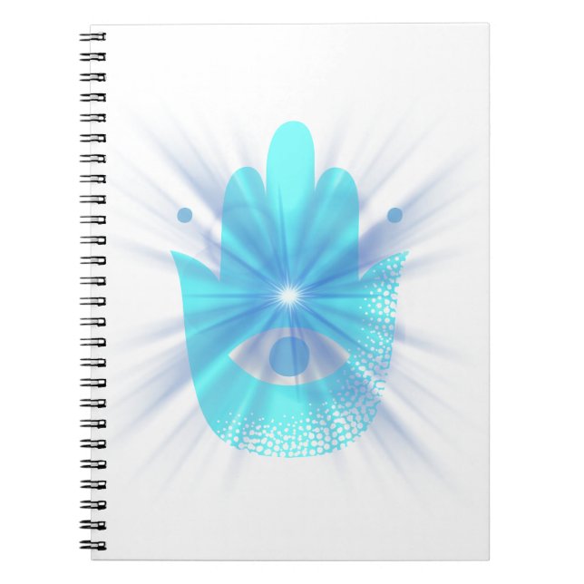 Cuaderno Minimal Hand & Eye Symbol Spiral Photo Notebook –  (Frente)