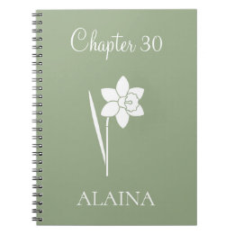 Cuaderno Minimal New Chapter Daffodil March Birth Flower