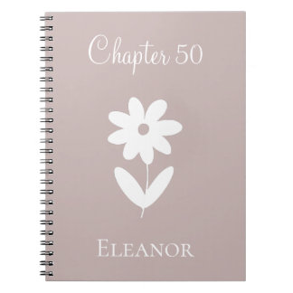 Cuaderno Minimal New Chapter Daisy April Birth Flower