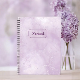 Cuaderno Minimal Purple Marble Notebook