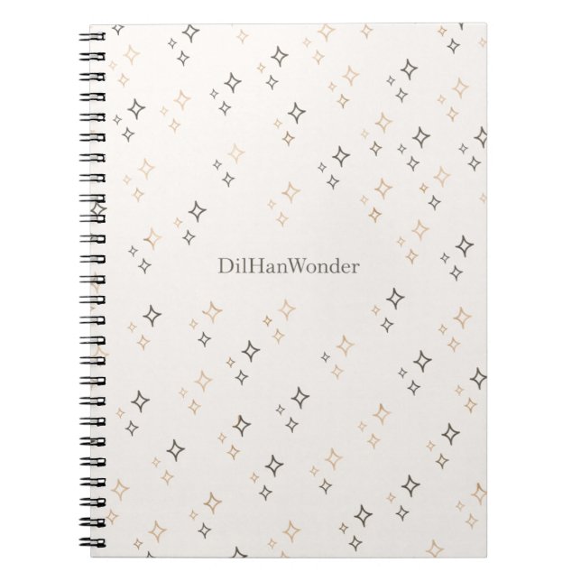 Cuaderno Minimal Sparkle Star Pattern for Everyday Products (Frente)