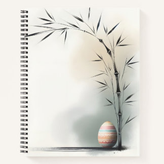 Cuaderno Minimal Zen Spring Bamboo Easter Egg