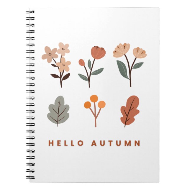 Cuaderno Minimalist Autumn Florals (Frente)
