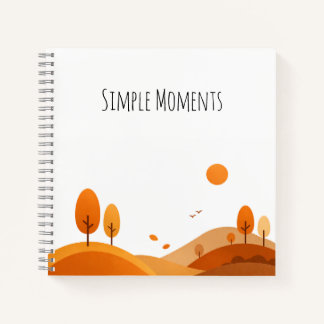 Cuaderno Minimalist Autumn Landscape Notebook