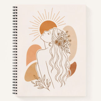 Cuaderno Minimalist Boho Woman Art Notebook